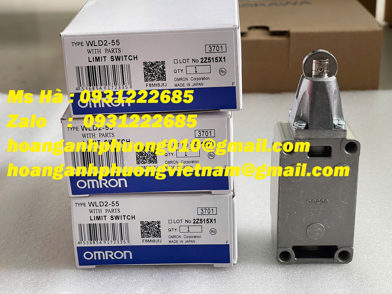 WLD2-55 Omron - công tắc hành trình chính hãng - bh 12 tháng